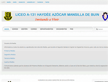 Tablet Screenshot of liceoa131.cl